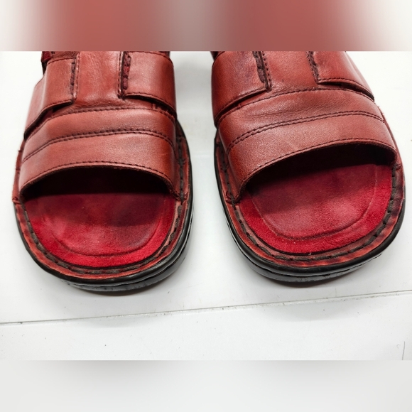 Naturalizer Casa Red Leather Sandals Sz 8.5 - Picture 7 of 9